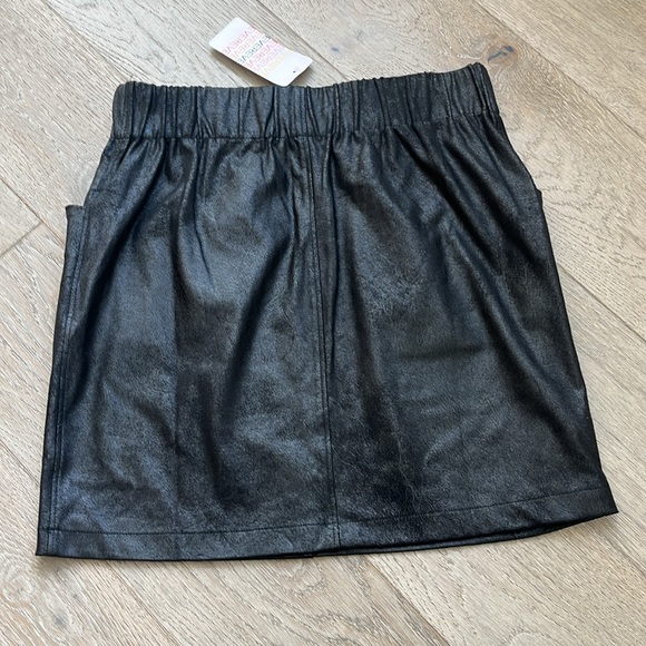NWT Evereve  x David Lerner Faux Leather / Suede Pull-on Pocket Mini Skirt (XS) - Picture 5 of 8